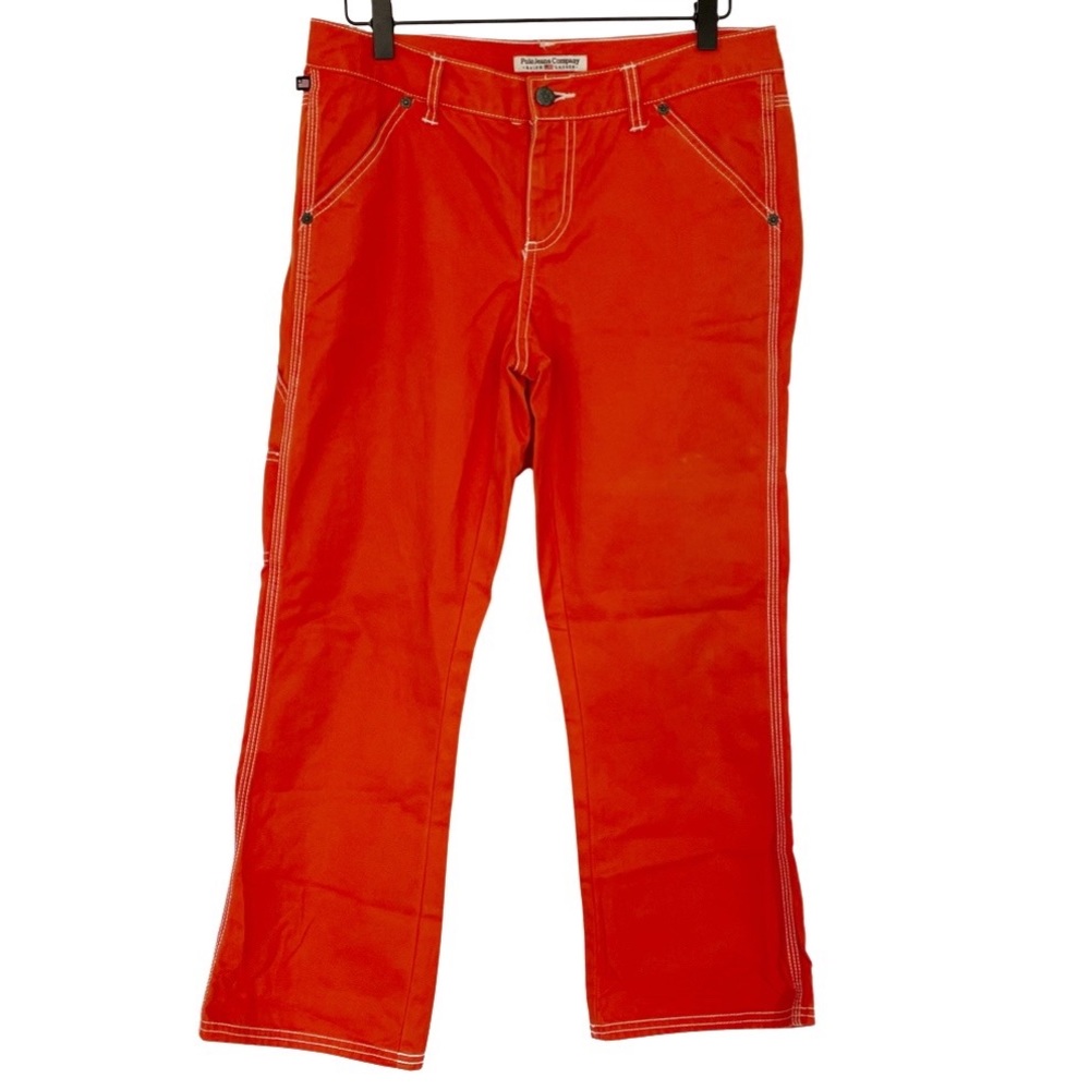 Vintage Orange Ralph Lauren Polo Jeans Company Crop Jeans